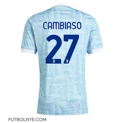 Camiseta Juventus Andrea Cambiaso #27 Visitante Equipación 2025-26 manga corta